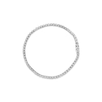14K White Gold Classic Lab-Grown Diamond Tennis Bracelet (F-G Color, VS2-SI1 Clarity) - 7