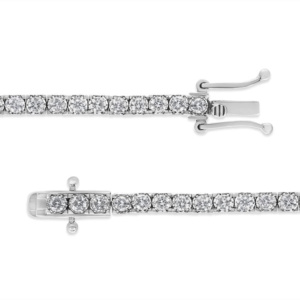 14K White Gold 3.0 Cttw Miracle Set Round-Cut Lab Grown Diamond Illusion 7