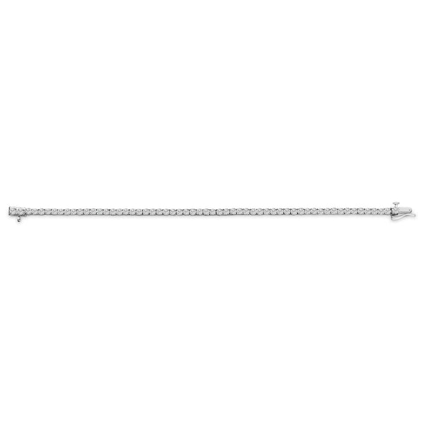 14K White Gold 6.00 Cttw Lab Grown Diamond Classic Tennis Bracelet  - 7.25