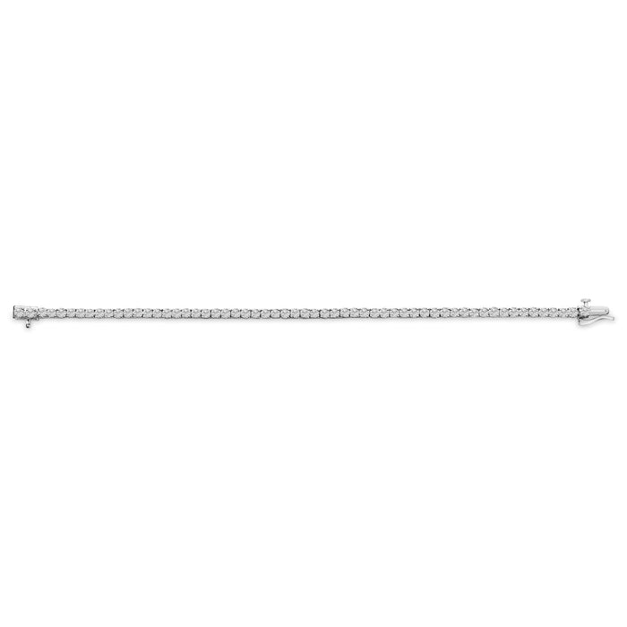 14K White Gold 6.00 Cttw Lab Grown Diamond Classic Tennis Bracelet  - 7.25