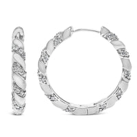 14K White Gold 1 1/5 Cttw Lab Grown Diamond Swirl Design 1