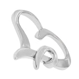 .925 Sterling Silver Heart Shaped Pendant Necklace-2 thumbnail 3