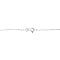 .925 Sterling Silver 1 1/2 Cttw Baguette Diamond Composite Heart 18