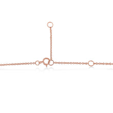 10K Rose Gold 1/2 Carat Round Brilliant-Cut Diamond Modern Bezel-Set Solitaire 16"-18" Pendant Necklace (H-I Color, SI2-I1 Clarity)-2