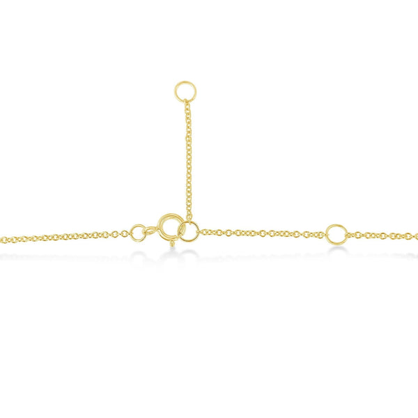 10K Yellow Gold 1/2 Carat Round Brilliant-Cut Diamond Modern Bezel-Set Solitaire 16