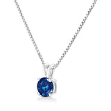 14K White Gold 1/2 Cttw Round Brilliant Cut Lab Grown Diamond 4 Prong Solitaire Pendant Necklace-4 thumbnail 5