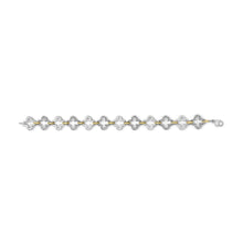.925 Two-tone Sterling Silver 1/10 Cttw Natural Round Diamond Fashion Tennis Bracelet (I-J Color, I1-I2 Clarity) - 7"-2