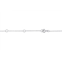 Sterling Silver Treated Diamond By Yard Necklace (3/4 cttw, Blue Color, I2-I3 Clarity)