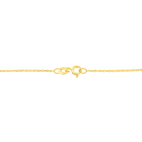 10K Yellow Gold 1/4 cttw Prong Set Round-Cut Diamond Open Heart 18