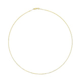 Unisex Solid 14K Gold 0.75mm Classic Box Chain Necklace-4 thumbnail 5
