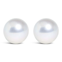 14K Gold Cultured Freshwater Pearl Solitaire Stud Earrings
