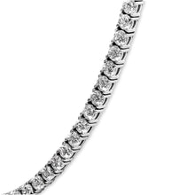 14K White Gold 10 3/4 Cttw Lab Grown Diamond Tennis Necklace-2