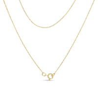 14K Yellow Gold Plated .925 Sterling Silver 1/4 Cttw Round and Baguette-Cut Diamond Composite Heart 18