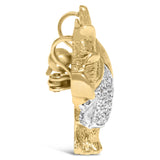 18K Yellow Gold1/3 Cttw Diamond Scottish Terrier Brooch Pin and Pendant with Satin Finish (G-H Color, VS2-SI1 Clarity) - NO CHAIN INCLUDED-2 thumbnail 3