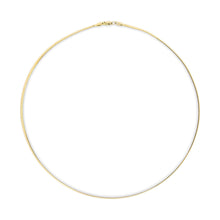 Unisex Solid 14K Gold 2.8mm Imperial Herringbone Chain Necklace-2