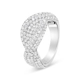 18K White Gold Cluster 2 1/4 Cttw Diamond Fashion Ring (F-G Color, VS1-VS2 Clarity)-2 thumbnail 3