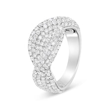 18K White Gold Cluster 2 1/4 Cttw Diamond Fashion Ring (F-G Color, VS1-VS2 Clarity)-2