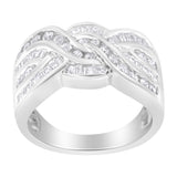 10K White Gold Diamond Bypass Ring (1 Cttw, H-I Color, I1-I2 Clarity)-1 thumbnail 2