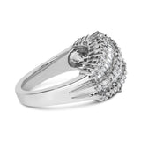 14K White Gold Diamond Cocktail Ring Band (1 3/4 Cttw, H-I Color, SI2-I1 Clarity)-1 thumbnail 2
