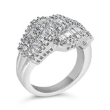 14K White Gold Diamond Cocktail Ring Band (1 3/4 Cttw, H-I Color, SI2-I1 Clarity)-3 thumbnail 4
