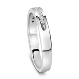 18K White Gold 1/4 Cttw Channel Set Brilliant Round-Cut Diamond Classic 11 Stone Wedding Band Ring (E-F Color, I1-I2 Clarity)-4 thumbnail 5