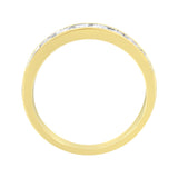 IGI Certified 18K Yellow Gold 1.0 Cttw Channel Set Round-Cut Diamond 11 Stone Anniversary/Wedding Band Ring (I-J Color, I1-I2 Clarity)-4 thumbnail 5