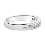 IGI Certified 1/2 Cttw Princess Cut Diamond 18K White Gold Channel Set Half Eternity Style Wedding Band Ring (H-I Color, SI2-I1 Clarity)-1 thumbnail 2