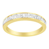 14KT Yellow Gold Diamond Channel Band Ring (1 cttw, H-I Color, SI2-I1 Clarity)-1 thumbnail 2