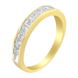 14KT Yellow Gold Diamond Channel Band Ring (1 cttw, H-I Color, SI2-I1 Clarity)-3 thumbnail 4
