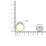 18K Yellow Gold 1.0 Cttw 4 Prong Set Round Cut Diamond Step up 5 Stone Ring Band (F-G Color, SI1-SI2 Clarity)-4 thumbnail 5