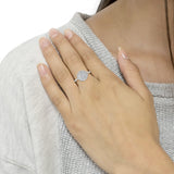 10KT White Gold Diamond Cocktail Ring (1 cttw, H-I Color, SI2-I1 Clarity)-2 thumbnail 3