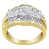 10KT Two-Toned Gold Diamond Ring (1 cttw, H-I Color, SI1-SI2 Clarity)-1 thumbnail 2