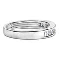 925 sterling silver ring with baguette diamond stones in a channel setting