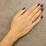 .925 Sterling Silver 1/3 Cttw Baguette Cut Diamond Channel Set Stackable Wedding Ring-2 thumbnail 3