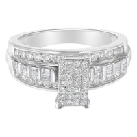 10KT White Gold Diamond Composite Ring (1 cttw, H-I Color, SI2-I1 Clarity)