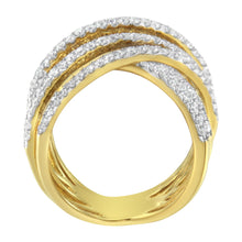 10KT Yellow Gold Diamond Bypass Ring (1 5/8 cttw, H-I Color, SI2-I1 Clarity)-4