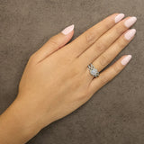 10K Rose Gold 3/4 Cttw Diamond Floral Cluster Head and Twisted Shank Cocktail  Ring (H-I Color, SI1-SI2 Clarity)--2 thumbnail 3