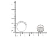 14K White Gold 1.00 Cttw Brilliant Round Cut Diamond 5-Stone Band Ring (H-I Color, SI2-I1 Clarity)-4 thumbnail 5