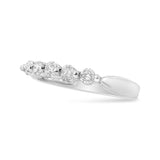 14K White Gold 1/2 Cttw Round-Cut 5-Stone Diamond Ring (H-I Color, SI1-SI2 Clarity)-1 thumbnail 2