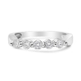 14K White Gold 1/2 Cttw Round-Cut 5-Stone Diamond Ring (H-I Color, SI1-SI2 Clarity)-4 thumbnail 5