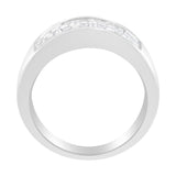 14K White Gold Princess and Baguette-cut Diamond Ring (1.0 Cttw, H-I Color, VS2-SI1 Clarity)-3 thumbnail 4