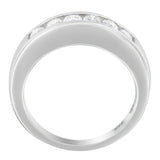 14K White Gold 3/4ct. TDW Diamond Channel Band Ring (H-I, I1-I2)-1 thumbnail 2