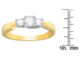 14K Two-Toned Gold 1/2 CTTW Round-cut Diamond Ring (G-H, SI1-SI2)-3 thumbnail 4