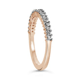 10K Rose Gold Plated Sterling Silver 1/3 Cttw Diamond Band Ring-4 thumbnail 5