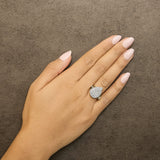 10K Yellow Gold Plated .925 Sterling Silver 1 1/2 Cttw Round-Cut Diamond Cocktail Ring (I-J Color, I1-I2 Clarity)-2 thumbnail 3