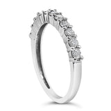 .925 Sterling Silver 1/2 cttw Shared Prong-Set Brilliant Round-Cut Diamond 11 Stone Band Ring (I-J Color, SI2-I1 Clarity)-4 thumbnail 5