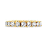 14K Yellow Gold 2.00 Cttw Shared Prong Set Round Cut Diamond Eternity Band (J-K Color, VS1-VS2 Clarity)-1 thumbnail 2