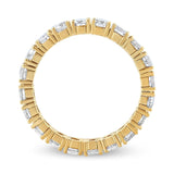 14K Yellow Gold 2.00 Cttw Shared Prong Set Round Cut Diamond Eternity Band (J-K Color, VS1-VS2 Clarity)-4 thumbnail 5