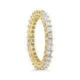 14K Yellow Gold 2.00 Cttw Shared Prong Set Princess Cut Diamond Eternity Band Ring (J-K Color, SI1-SI2 Clarity) - Ring Size 7-3 thumbnail 4