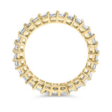 14K Yellow Gold 2.00 Cttw Shared Prong Set Princess Cut Diamond Eternity Band Ring (J-K Color, SI1-SI2 Clarity) - Ring Size 7-4 thumbnail 5
